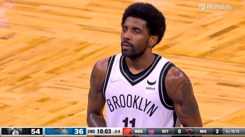 包含篮网横扫骑士，欧文砍下疯狂40分的词条